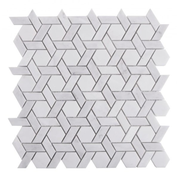 Mozaika Dunin Carrara White Armor 30 × 29 × 1 cm