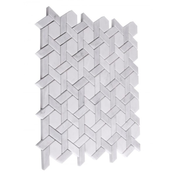 Mozaika Dunin Carrara White Armor 30 × 29 × 1 cm