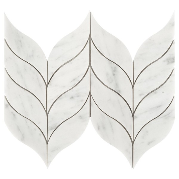 Mozaika Dunin Carrara White Calamus 29,5 × 20 × 1 cm