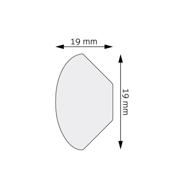 Listwa przypodłogowa Creativa LPC-12M 1,9 × 1,9 × 244 cm