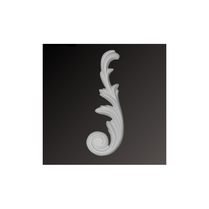 1.60.120 ORNAMENT EUROPLAST  5,1 x 15,6 x 0,6 cm