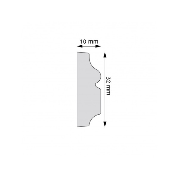 Listwa ścienna elastyczna Creativa LPC-57F 1 × 3,2 × 200 cm
