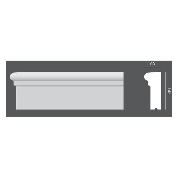 Profil elewacyjny parapetowy Exterior LP059 14,5 × 6,5 × 150 cm