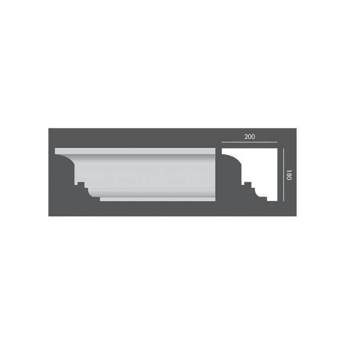 LP182 PROFIL ELEWACYJNY PARAPETOWY EXTERIOR - 18 x 20 x 150 cm