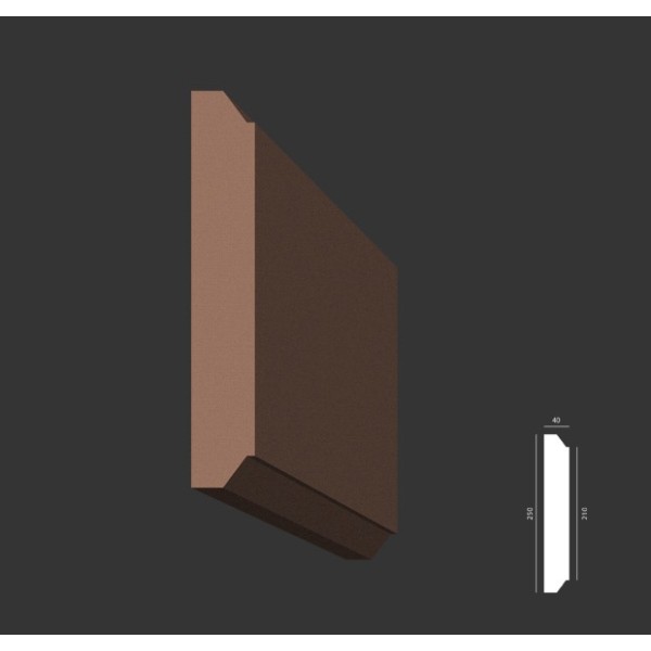 Bonia elewacyjna Exterior BP003/B 25 × 25 × 4 cm