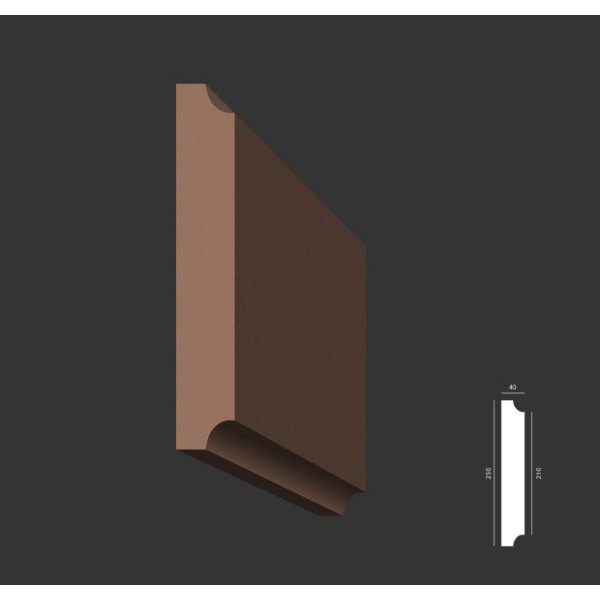 Bonia elewacyjna Exterior BP005/B 25 × 25 × 4 cm
