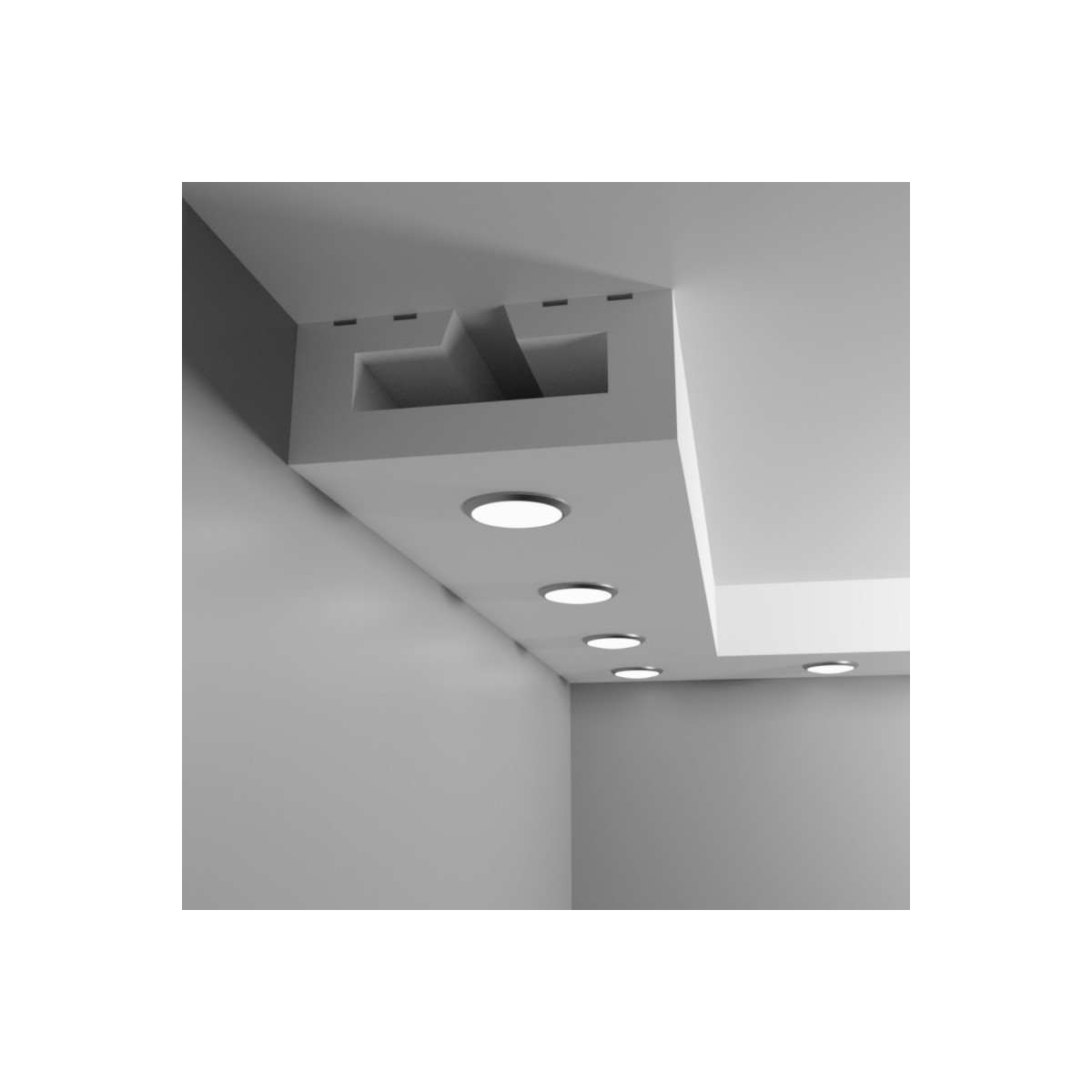 Listwa do sufitu halogenowego Modernpro MPPH 15 × 6 × 200 cm