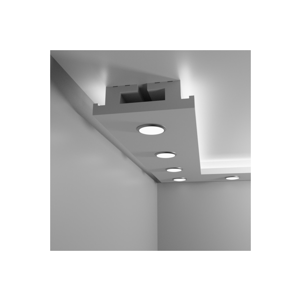 Listwa sufitowa halogenowa Modernpro MPH2 33 × 6 × 200 cm