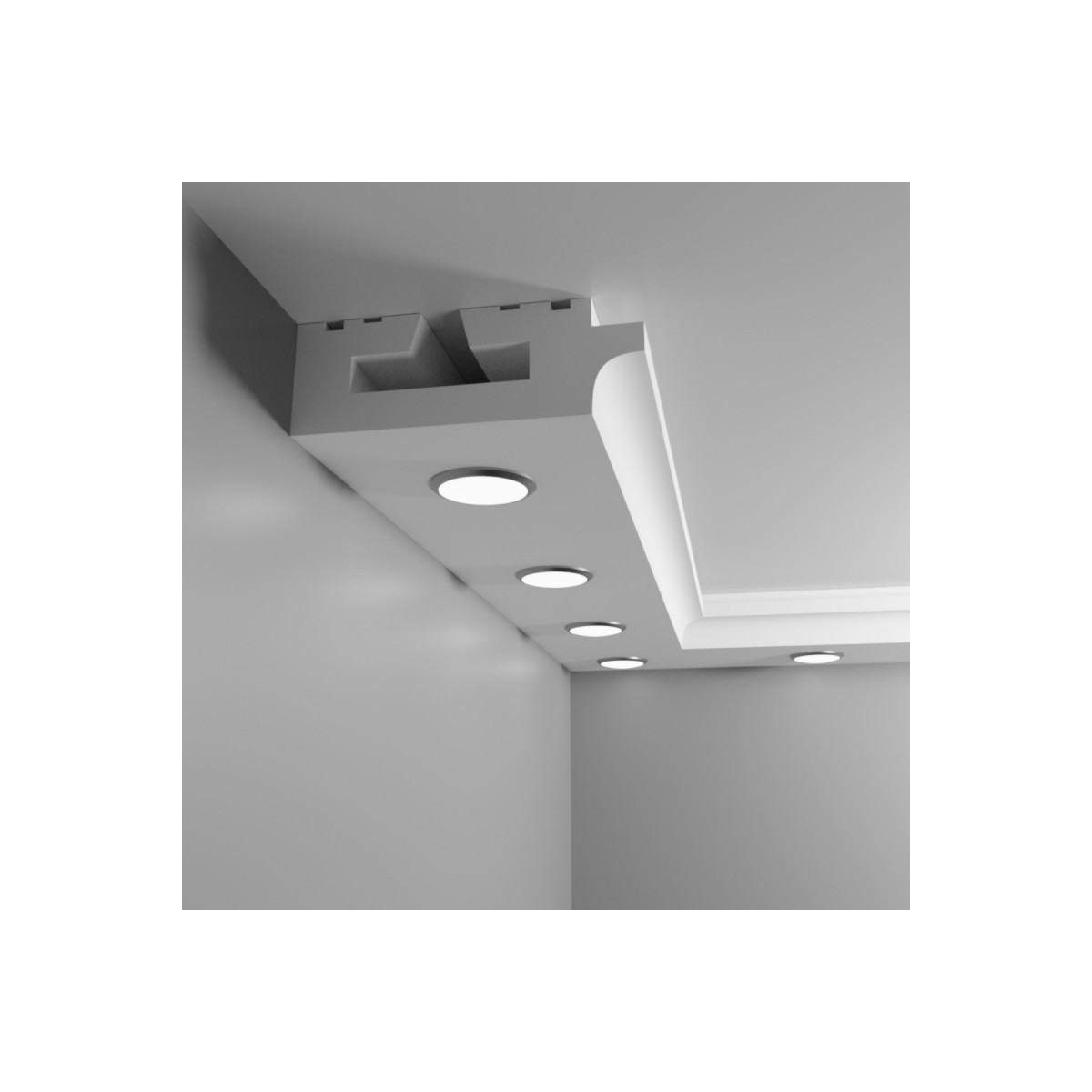 Listwa sufitowa halogenowa Modernpro MPH1 21 × 13 × 200 cm