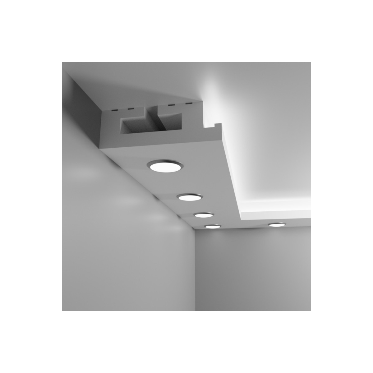 Listwa sufitowa halogenowa Modernpro MPH12 17,5 × 6 × 200 cm
