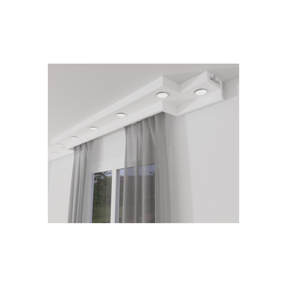Listwa sufitowa halogenowa Modernpro MPHOGZ 12 × 6 × 200 cm