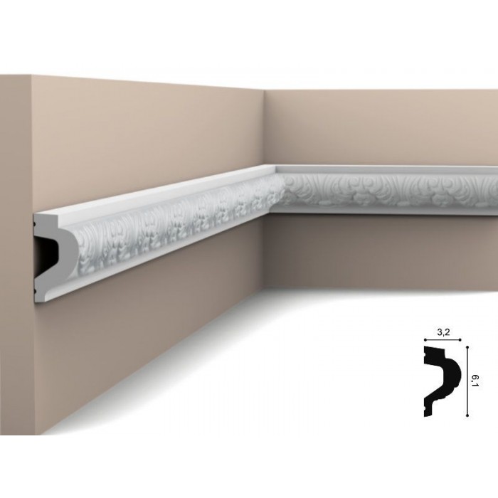P3020 ORAC LUXXUS  LISTWA NAŚCIENNA 3,2 x 6,1 x 200 cm