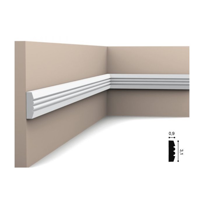 P5021 ORAC LUXXUS LISTWA NAŚCIENNA 0,9 x 3,1 x 200 cm