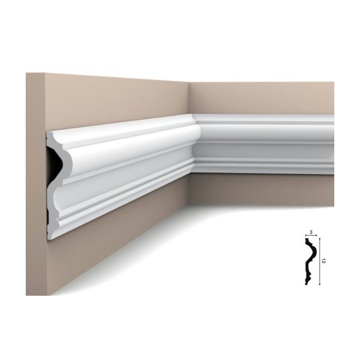 P8050 ORAC LUXXUS LISTWA NAŚCIENNA 3 x 12 x 200 cm