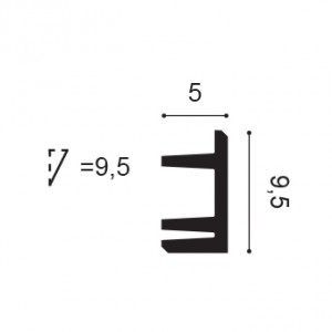 C381 ORAC LUXXUS LISTWA NAŚCIENNA 5 x 9,5 x 200 cm