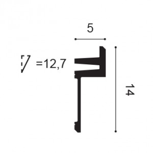 C382 ORAC LUXXUS LISTWA NAŚCIENNA 5 x 14 x 200 cm