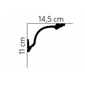 MD156 MARDOM ELITE LISTWA KARNISZOWA 14,5 x 11 x 200 cm