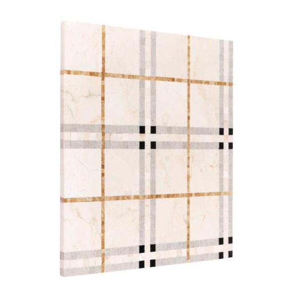 Mozaika Dunin Beige Tartan 31 × 31 cm