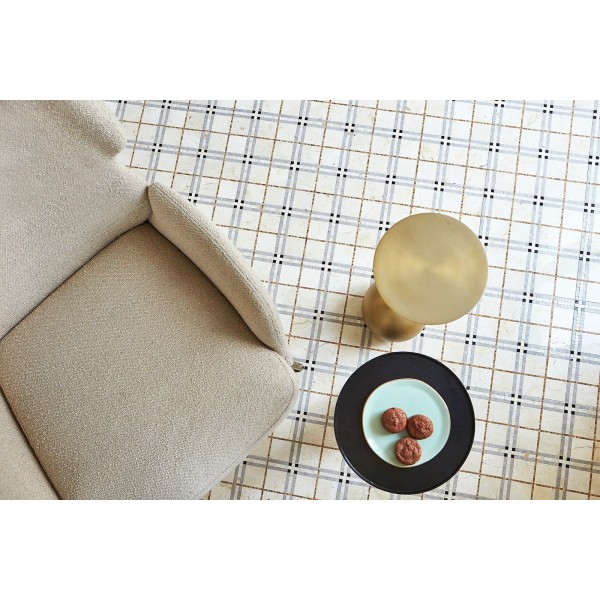 Mozaika Dunin Beige Tartan 31 × 31 cm