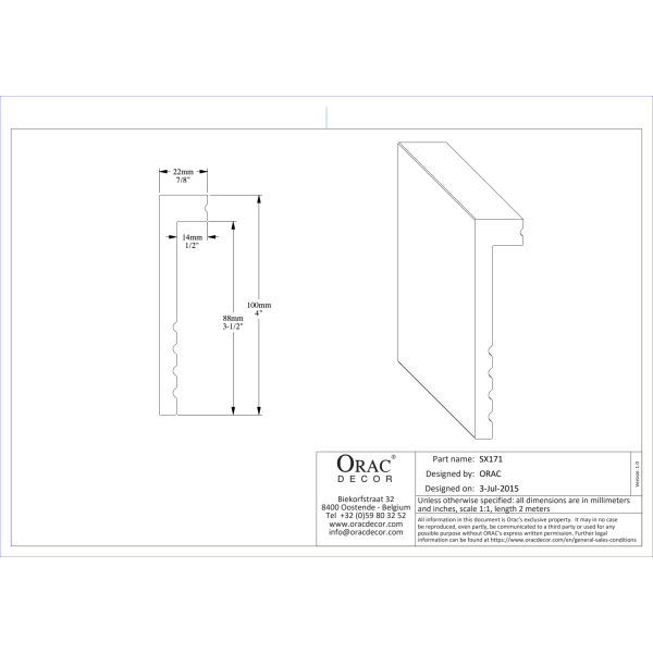 SX171-RAL9003 | SQUARE