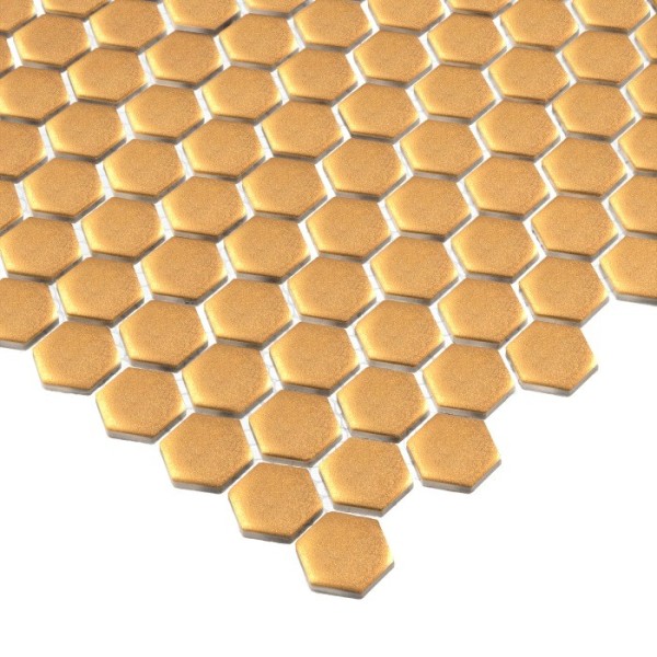 MINI HEXAGON GOLD MATT MOZAIKA DUNIN 27