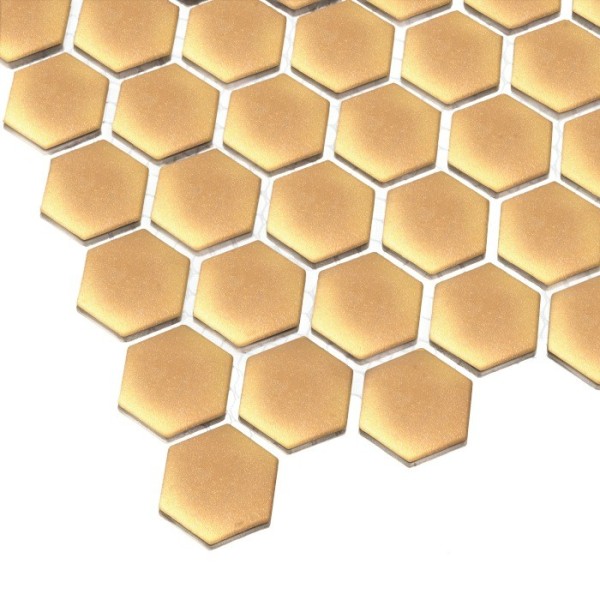 MINI HEXAGON GOLD MATT MOZAIKA DUNIN 27