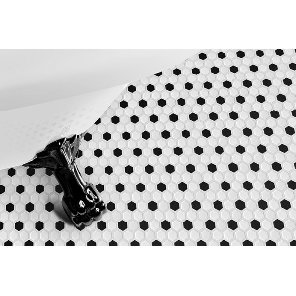 MINI HEXAGON B&W SPOT PREMIUM MATT MOZAIKA DUNIN 26 x 30 cm
