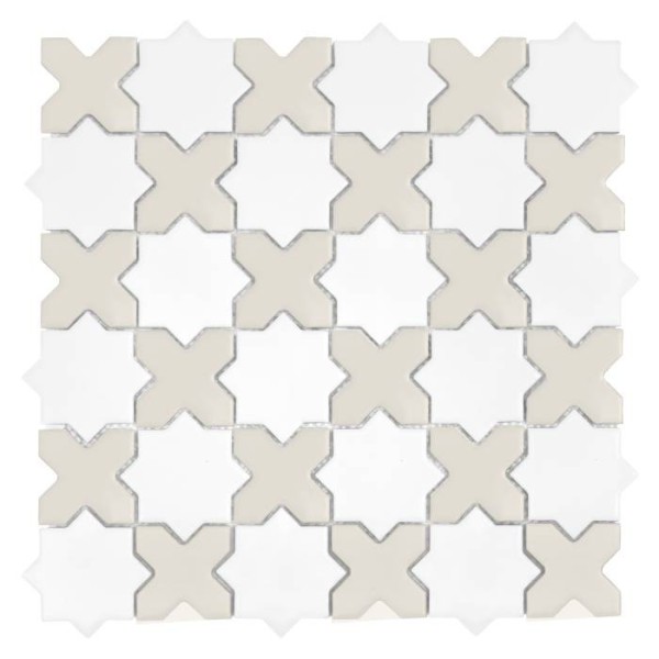 STAR&CROSS WHITE MIX MATT MOZAIKA DUNIN 30