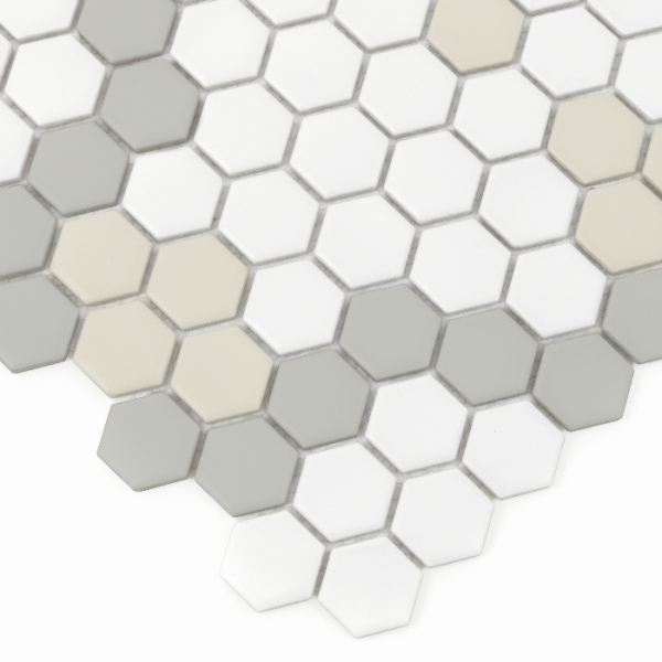 MINI HEXAGON COMPASS MATT MOZAIKA DUNIN 30 x 26 cm