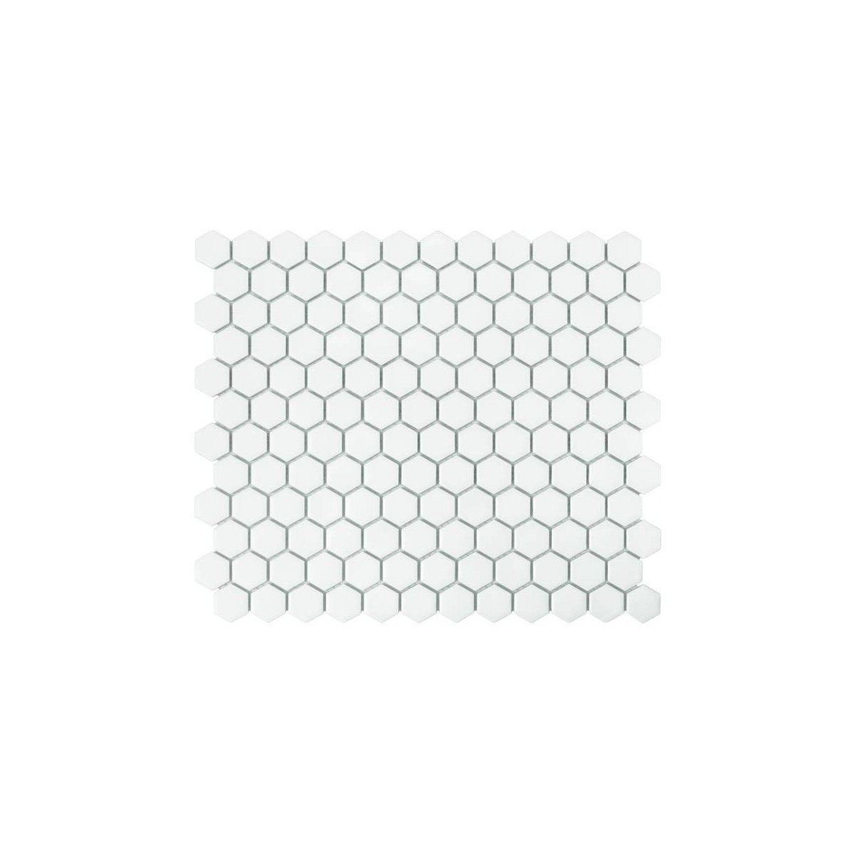 MINI HEXAGON WHITE MATT MOZAIKA DUNIN 30 x 26 cm