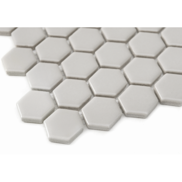 MINI HEXAGON ASH MATT MOZAIKA DUNIN 30 x 26 cm
