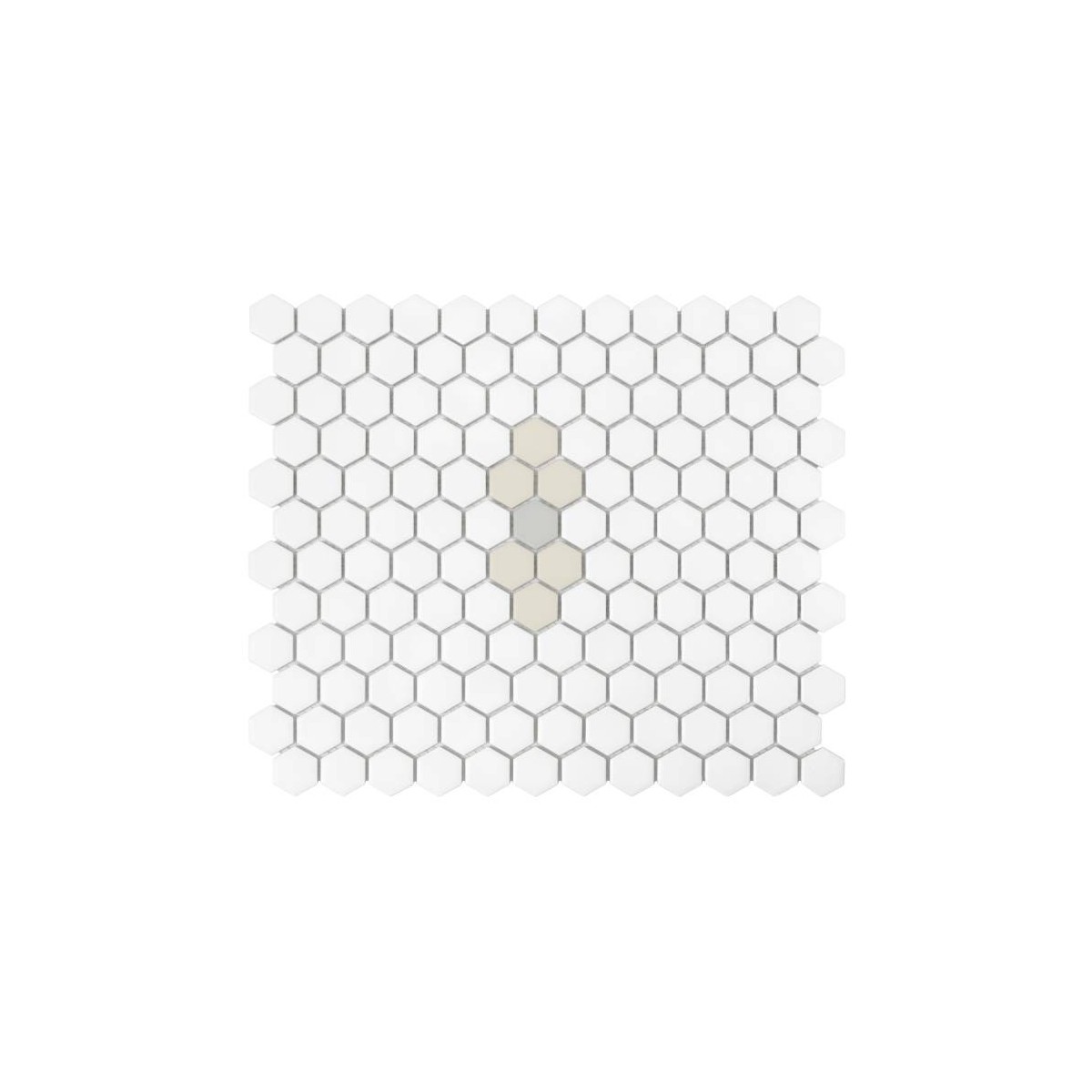 MINI HEXAGON BEETLE MATT MOZAIKA DUNIN 30 x 26 cm