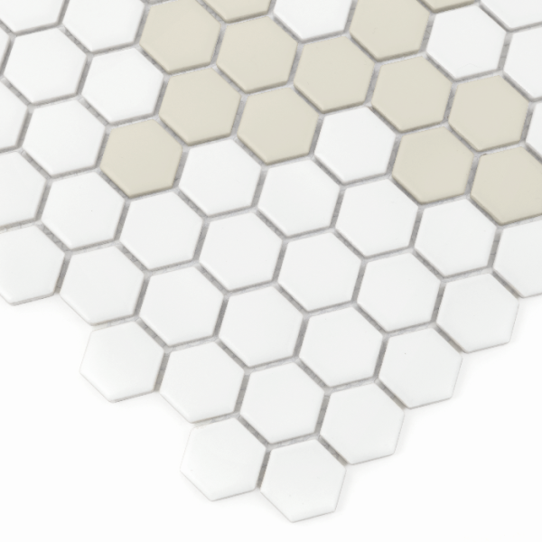 MINI HEXAGON FLORET MATT MOZAIKA DUNIN 30 x 26 cm