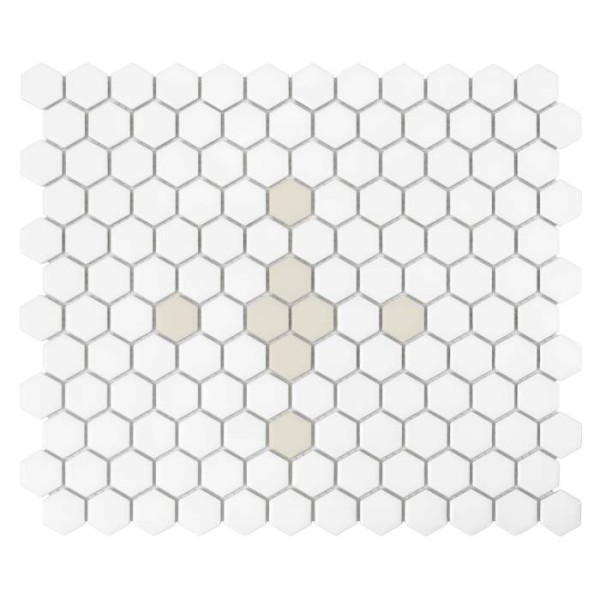 MINI HEXAGON CLEO MATT MOZAIKA DUNIN 30 x 26 cm