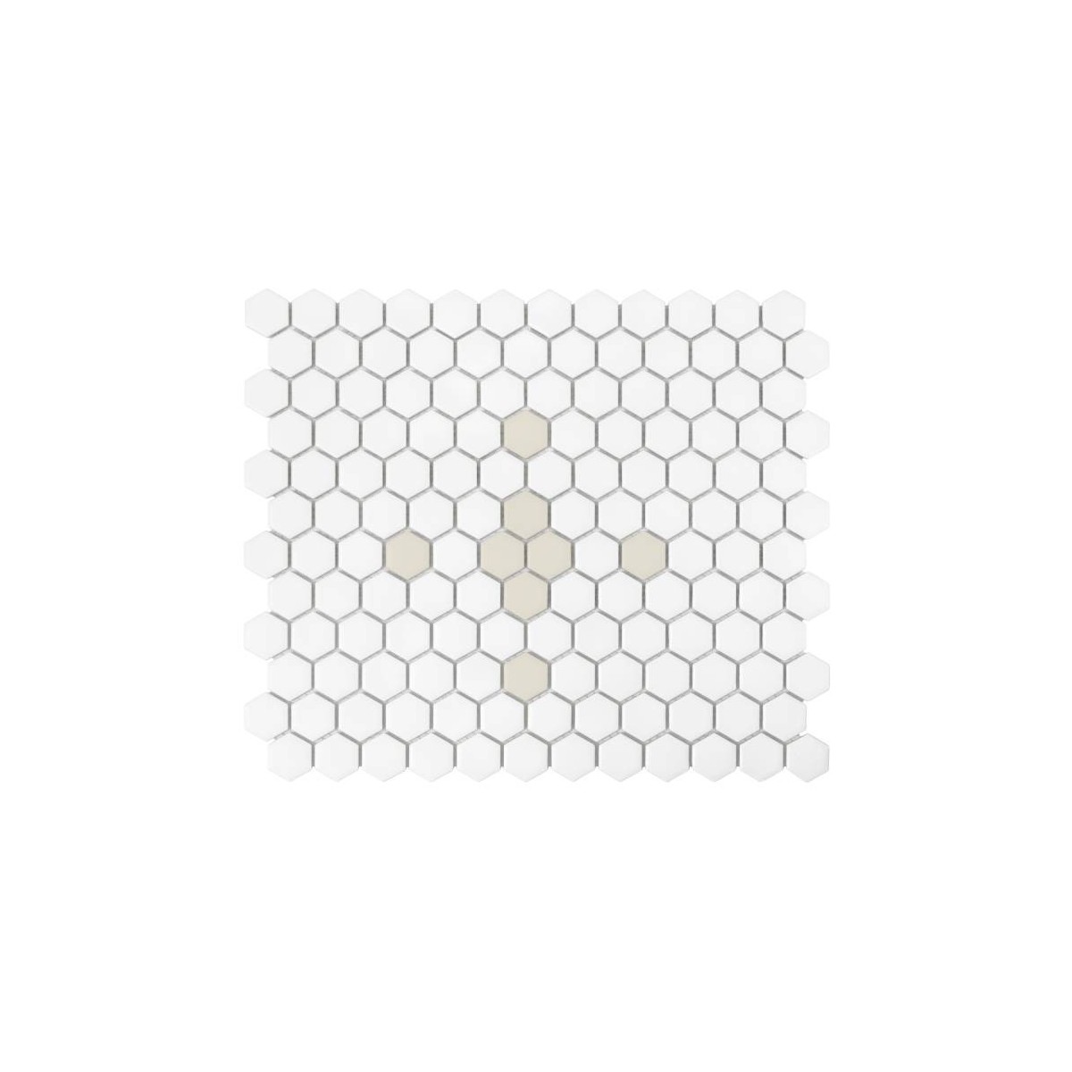 MINI HEXAGON CLEO MATT MOZAIKA DUNIN 30 x 26 cm