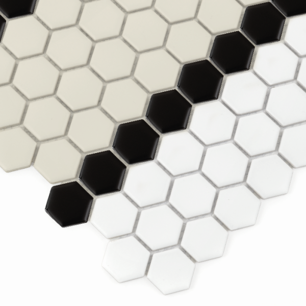 MINI HEXAGON STRIPE 5.C MATT MOZAIKA DUNIN 30 x 26 cm
