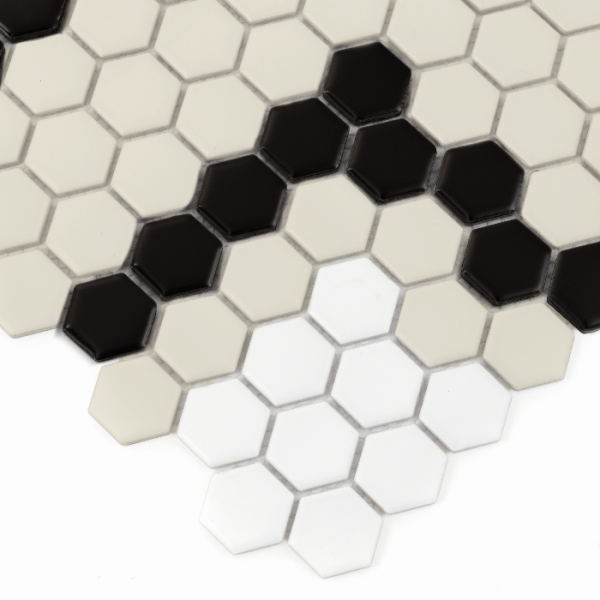 MINI HEXAGON STRIPE 5.2.C MATT MOZAIKA DUNIN 30 x 26 cm