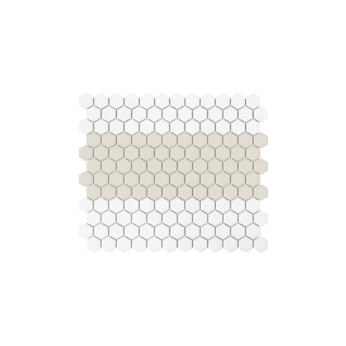 MINI HEXAGON STRIPE 1.C MATT MOZAIKA DUNIN 30 x 26 cm