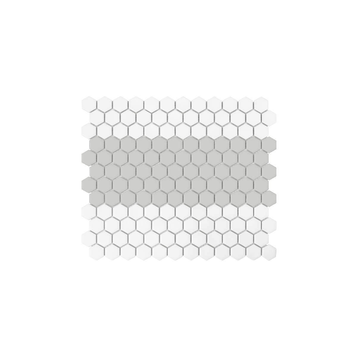 MINI HEXAGON STRIPE 1.A MATT MOZAIKA DUNIN 30 x 26 cm
