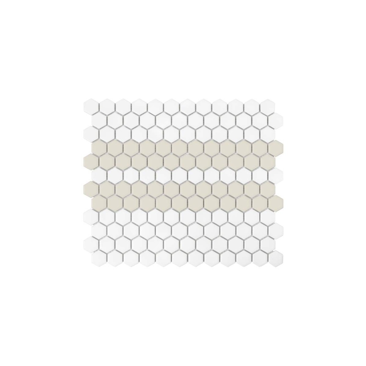 MINI HEXAGON STRIPE 2.C MATT MOZAIKA DUNIN 30 x 26 cm