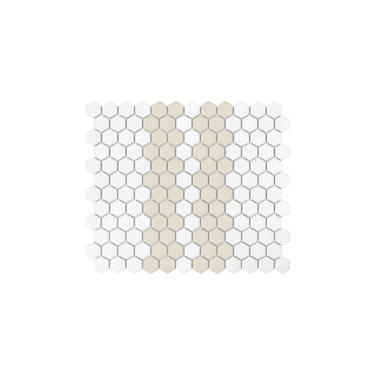 MINI HEXAGON STRIPE 2.1.C MATT MOZAIKA DUNIN 30 x 26 cm