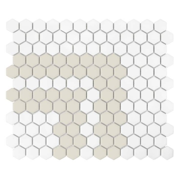 MINI HEXAGON STRIPE 2.2.C MATT MOZAIKA DUNIN 30 x 26 cm