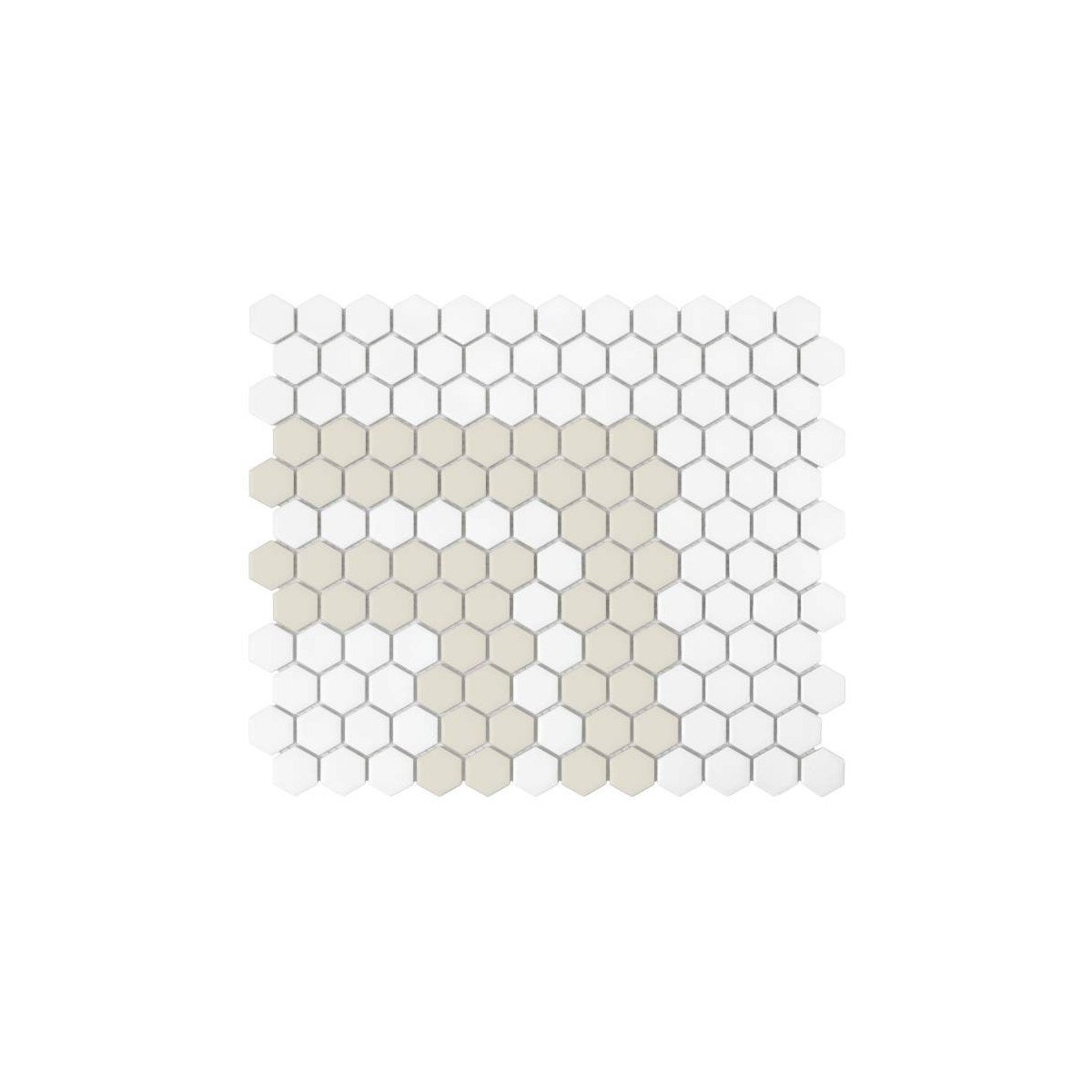 MINI HEXAGON STRIPE 2.2.C MATT MOZAIKA DUNIN 30 x 26 cm