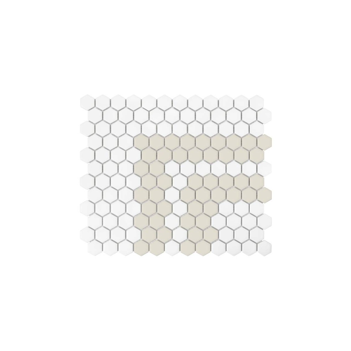 MINI HEXAGON STRIPE 2.3.C MATT MOZAIKA DUNIN 30 x 26 cm