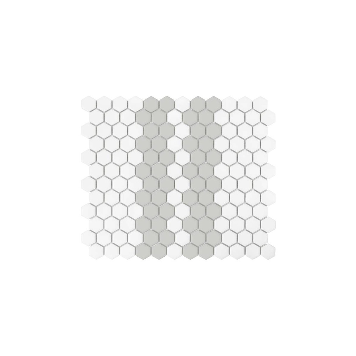 MINI HEXAGON STRIPE 2.1.A MATT MOZAIKA DUNIN 30 x 26 cm