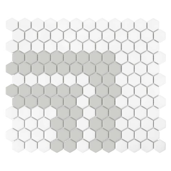 MINI HEXAGON STRIPE 2.2.A MATT MOZAIKA DUNIN 30 x 26 cm