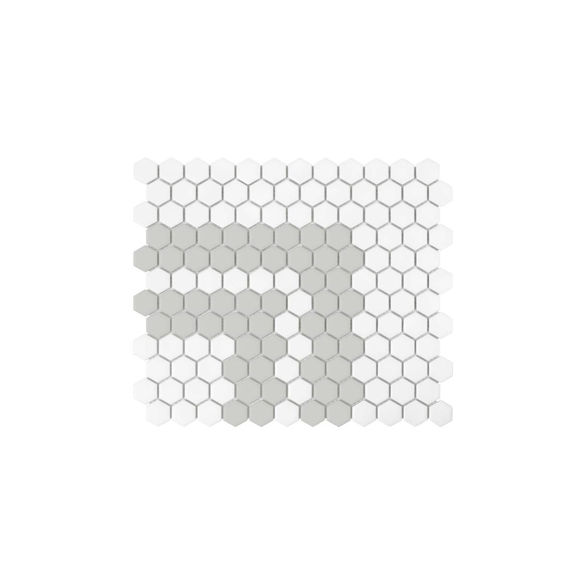 MINI HEXAGON STRIPE 2.2.A MATT MOZAIKA DUNIN 30 x 26 cm