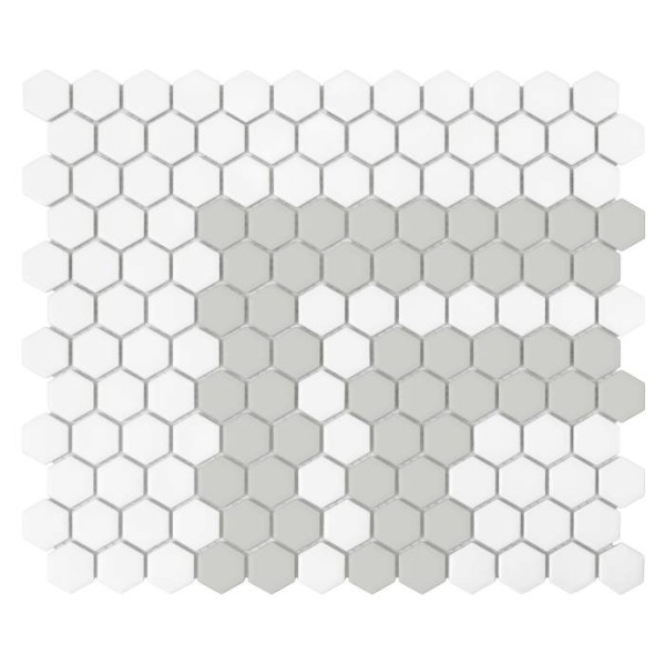 MINI HEXAGON STRIPE 2.3.A MATT MOZAIKA DUNIN 30 x 26 cm