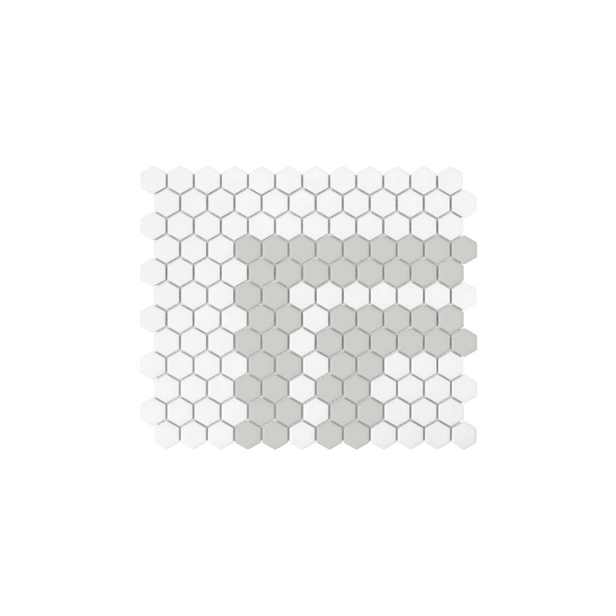 MINI HEXAGON STRIPE 2.3.A MATT MOZAIKA DUNIN 30 x 26 cm