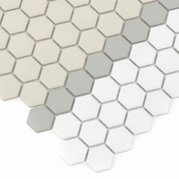 MINI HEXAGON STRIPE 3.A MATT MOZAIKA DUNIN 30 x 26 cm